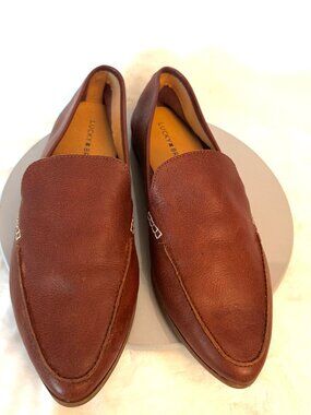 Lucky Brand Sz 10M/42 Bejaz Women's Slip on Dove Taupe Brown Loafer Point Toe